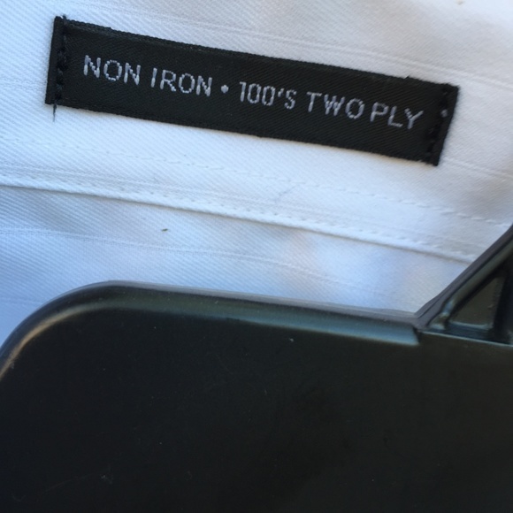 Kenneth Cole stripe button dowTwo Ply 15 1/2 34/35 - Picture 6 of 8